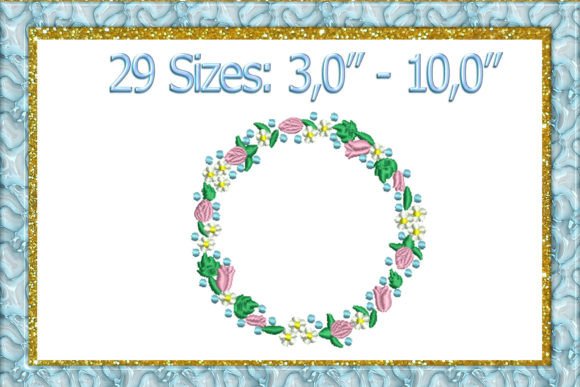 Flower Frame Embroidery
