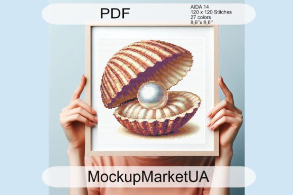 Sea Pearl Cross Stitch Patterns PDF DIY